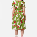 Strawberry Cat Repeat Dress