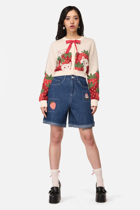 Strawberry Cat Cardigan