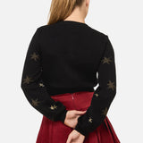 Official Portrait Cat Cropped Cardigan