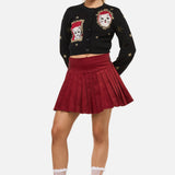 Official Portrait Cat Cropped Cardigan