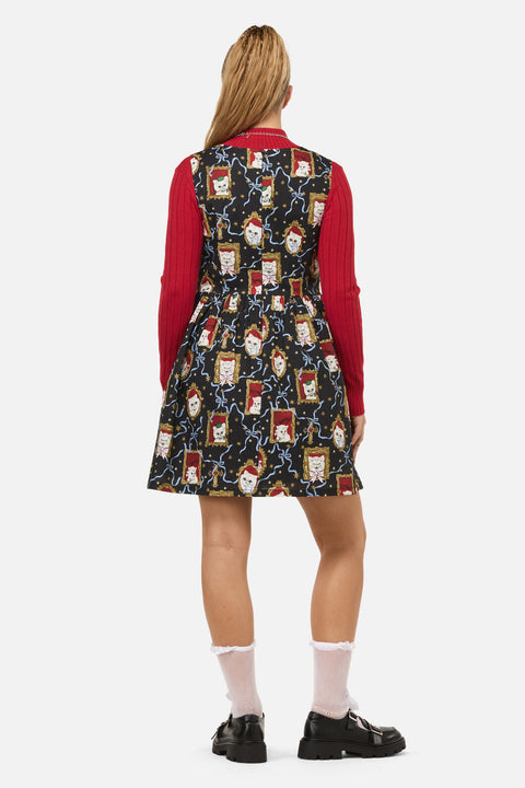 Official Cat Portrait Sleeveless Dress