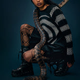 Slithering Goth Knit Sweater
