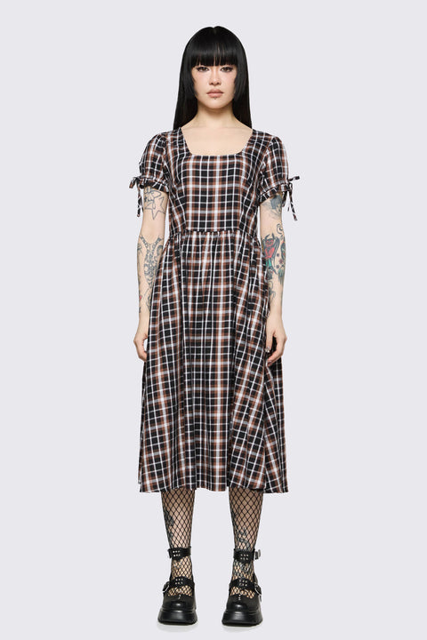 Archangel Tartan Midi Dress