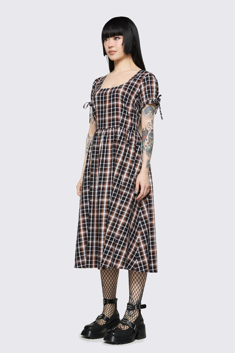 Archangel Tartan Midi Dress