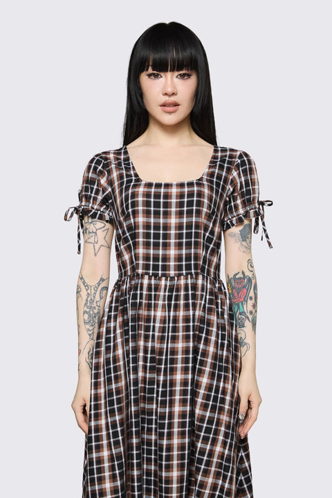 Archangel Tartan Midi Dress