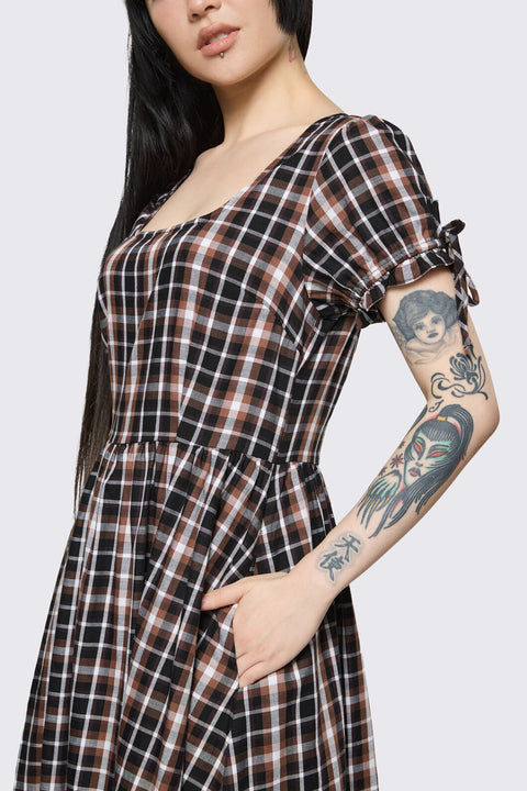 Archangel Tartan Midi Dress