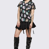 Ghouls Printed Blouse