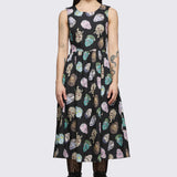 Ghouls Printed Midi Dress