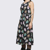 Ghouls Printed Midi Dress