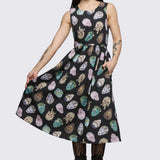 Ghouls Printed Midi Dress