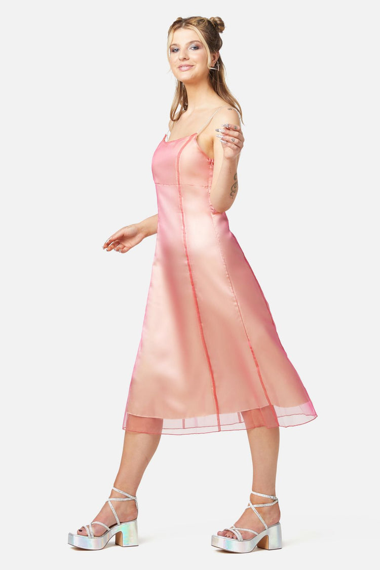 Holographic Sheer Dress