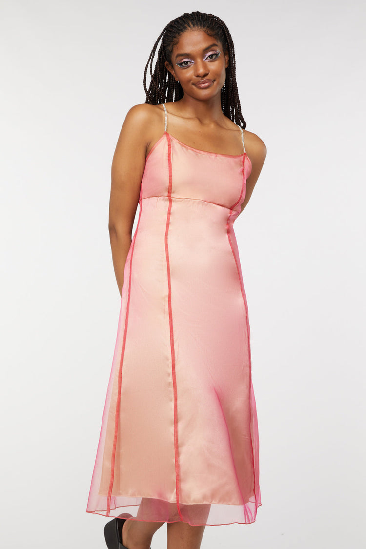 Holographic Sheer Dress