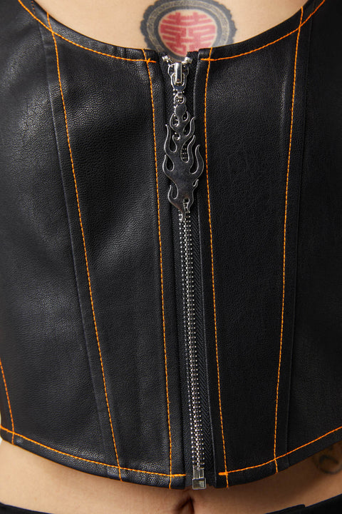 Ablaze Pu Corset