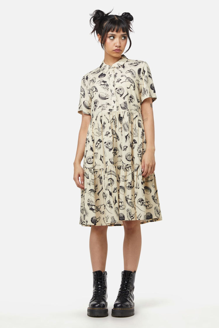 Body Fossils Printed Dress
