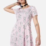 Cherub Face Printed Dress