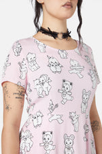 Cherub Face Printed Dress
