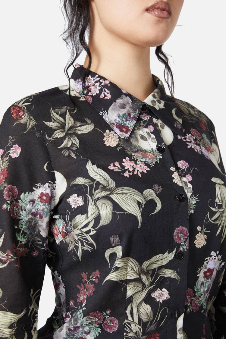 Memento Mori Printed Blouse