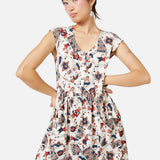 Queen Of Cats Print Dress