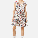 Queen Of Cats Print Dress