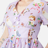 Kitsch Kitty Print Dress