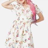 Kitsch Kitty Print Dress