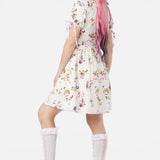 Kitsch Kitty Print Dress