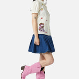 Meowdy Badge Blouse