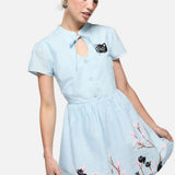 Pussy Willow Border Dress