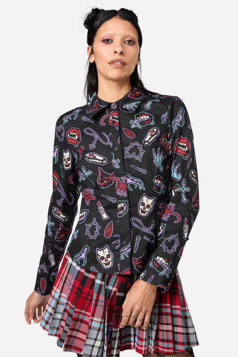 Sucked In Gothic Blouse