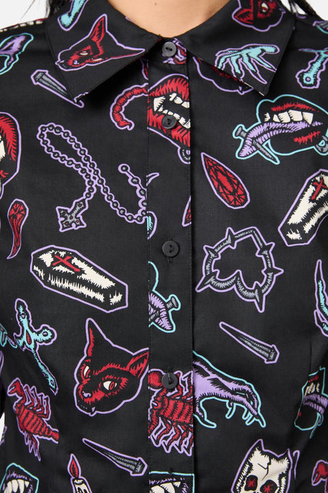 Sucked In Gothic Blouse