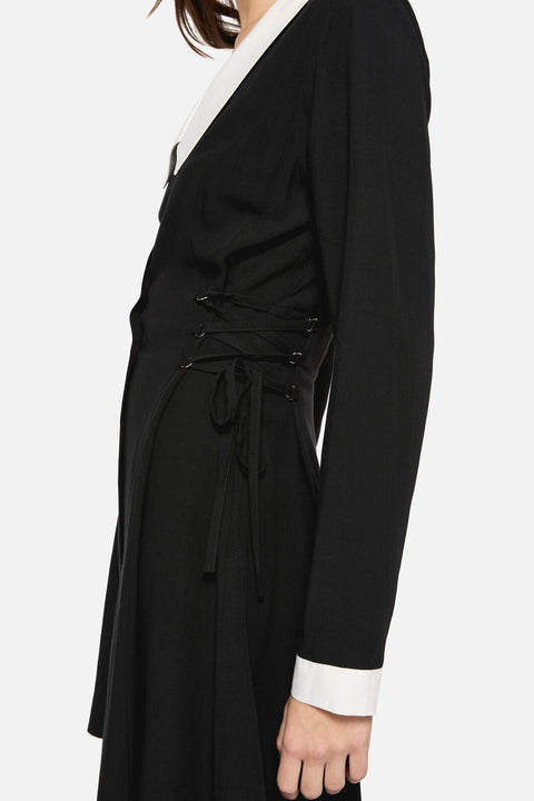 Ready To Rot Long Sleeve Contrast Dress
