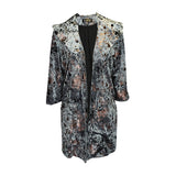 Penelope Swing Jacket in Gunmetal Steer
