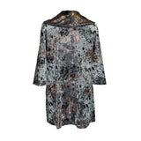 Penelope Swing Jacket in Gunmetal Steer