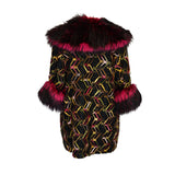 Penelope Swing Coat in Berry Boucle