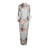 Catroux Dress in Sky Rose