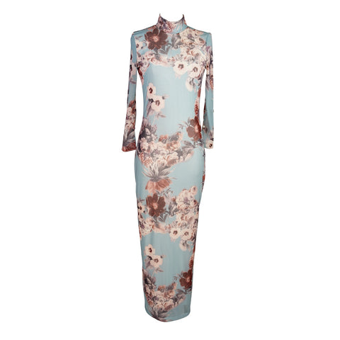 Catroux Dress in Sky Rose