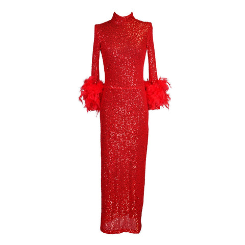 Catroux dress in Ruby Red Sequin
