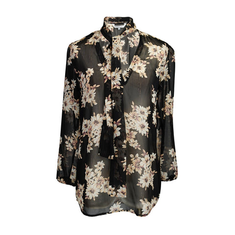 Anjelica Tie Front Top in Liza Flora