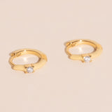 Color Pop Crystal Huggie Hoop Earrings