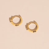 Color Pop Crystal Huggie Hoop Earrings