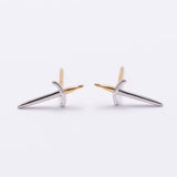 Dagger Sterling Silver Stud Earrings