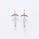 Dagger Sterling Silver Stud Earrings
