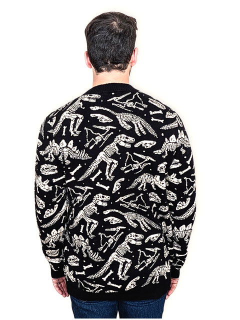 Dinosaur Fossil Cardigan 100% Cotton