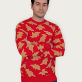 Unisex 100% Cotton Knit Sweater - Dinosaur Nugget