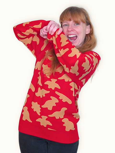 Unisex Dinosaur Nugget Sweater