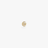 Cosmic Moon Eye Stud Earrings
