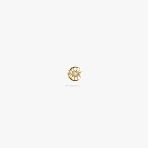 Cosmic Moon Eye Stud