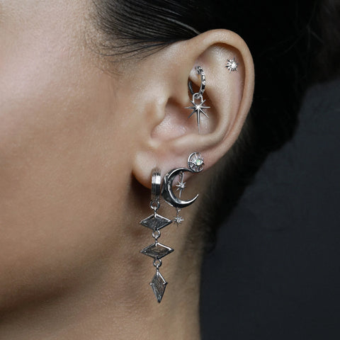 Cosmic Moon Eye Stud