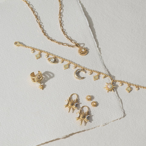Cosmic Moon Eye Necklace
