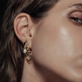Hands of Fate Pearl Stud Earrings